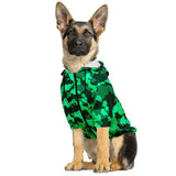 All Over Print Fashion Zip-Up Dog Hoodie (Green Camouflage)