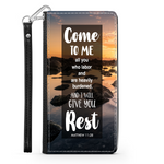 Wallet Phone Case (Samsung & Iphone) - Come To Me All You Who Labor and Are Heavily Burdened, Matthew 11:28