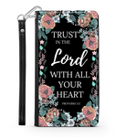 Scripture Wallet Phone Case - Trust In The Lord (Proverbs 3:5) - Samsung Phone Case - Iphone Phone Case - Christian Phone Case