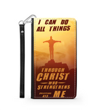 Scripture Wallet Phone Case - I Can Do All Things Through Christ (Phil 4:13) - Christian Phone Case - Iphone Phone Case - Samsung Phone Case