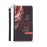 Scripture Wallet Phone Case (Ezekiel 11:19) - Christian Wallet Phone Case - Samsung Phone Case - Iphone Case - Gift for Christians