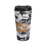 Christian Travel Mug 15 oz (There Is Power In The Name Of Jesus)