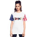 Patriotic Shirt - American Home with Patriotic Windmill Unisex Tees