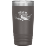 American Flag 20 Oz Tumbler - American Navy Flag Vacuum Tumbler - American Veteran Travel Mug