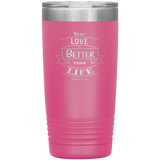 Your Love Is Better Than Life 20oz Tumbler - Laser Etched Scripture Travel Mug Ideal Gift for Christian Friends & Church Members