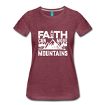 Faith Women’s T-Shirt - heather burgundy