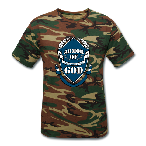 Armor Of God Unisex Camouflage T-Shirt - green camouflage
