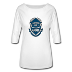 Armor Of God Women's 3/4 Sleeve Shirt - white