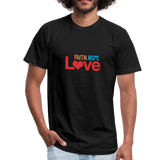 Faith Hope Love Men's Jersey Shirt - black