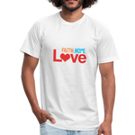 Faith Hope Love Men's Shirt - white