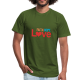 Faith Hope Love Men's Shirt - olive