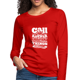 Christian Women's Long sleeve Shirt (Call) - red