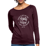 Christian Women’s Crewneck Sweatshirt (Faith) - plum