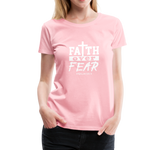 Christian Women’s Shirt (Faith Over Fear) - pink