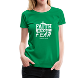 Christian Women’s Shirt (Faith Over Fear) - kelly green