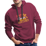 Christian Men’s Premium Hoodie - Faith Comes From Within, Scripture and Quotes Hoodie - burgundy