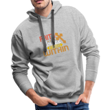 Christian Men’s Premium Hoodie - Faith Comes From Within, Scripture and Quotes Hoodie - heather gray