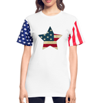Patriotic Shirt - American Stars & Stripes Unisex Tees - white