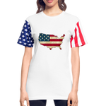 Patriotic Shirts - United States Stars & Stripes Unisex Tees - white