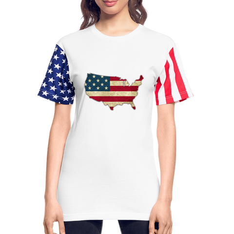 Patriotic Shirts - United States Stars & Stripes Unisex Tees - white