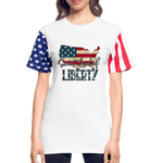 Patriotic Shirt - Sweet Land of Liberty, American Stars & Stripes Unisex Tees - white
